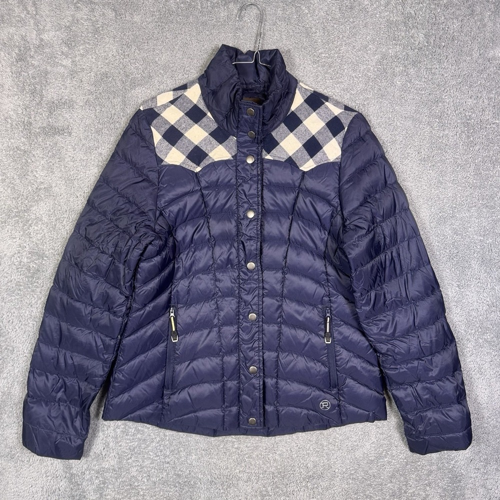 Roper‎ Down Jacket Womens M Quilted Puffer Range Gear Full Zip Western Cowgirl - Picture 2 of 14